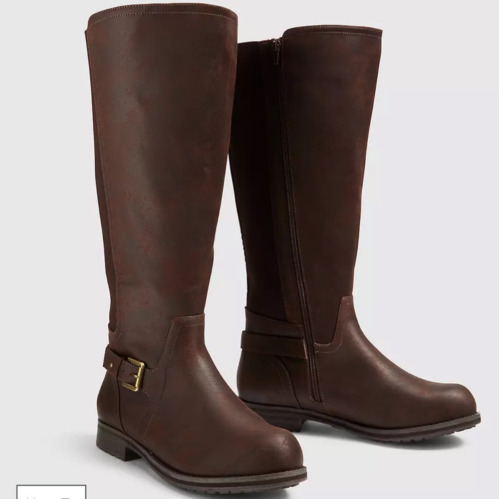 Lane Bryant Boots size 10 *Extra* Wide Brown